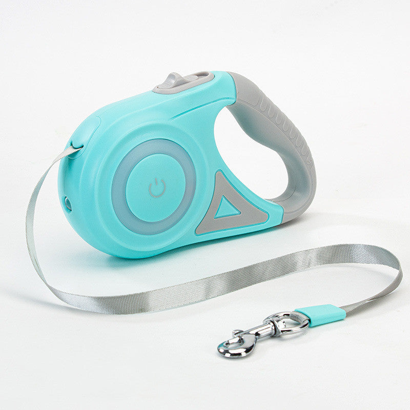 Retractable Dog Leash & Collar UK | Automatic LED Pet Rope | The Petorium