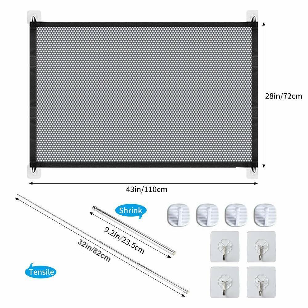 Portable Safety Gate for Pets & Babies – Mesh Guard for Doors & Stairs