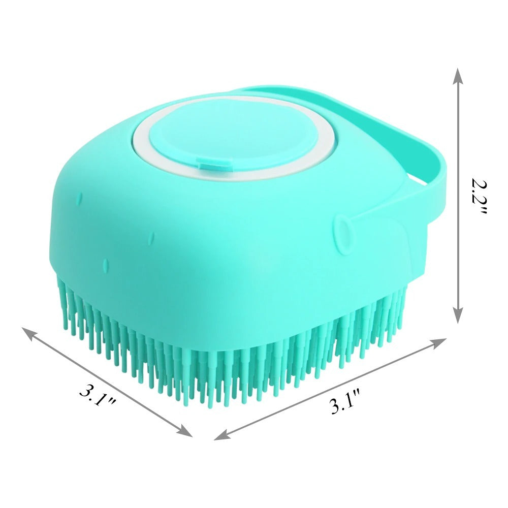 Pet Dog Shampoo Massager Brush – Soft Silicone Bathing Comb for Cats & Dogs, Grooming Scrubber for Short Hair