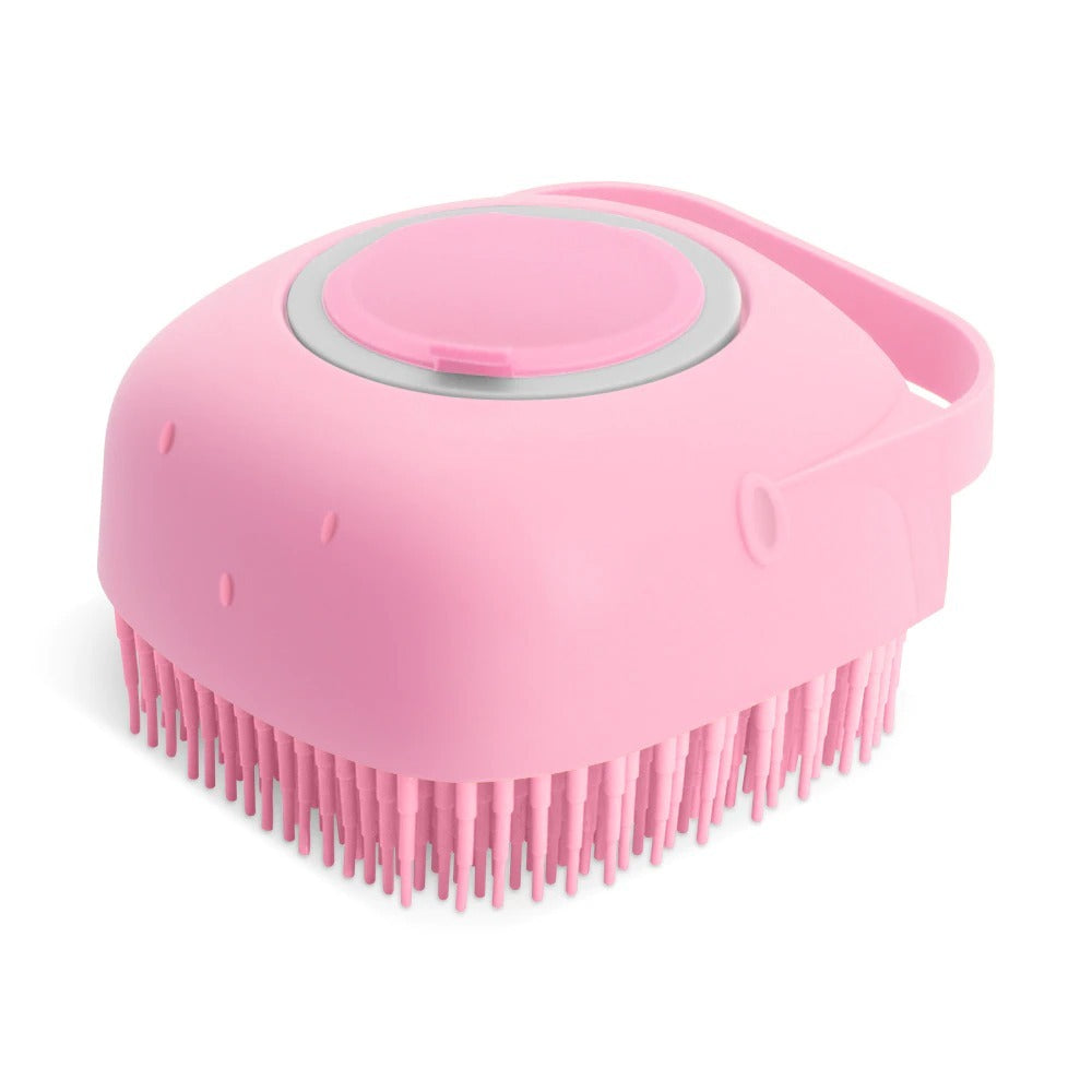 Pet Dog Shampoo Massager Brush – Soft Silicone Bathing Comb for Cats & Dogs, Grooming Scrubber for Short Hair