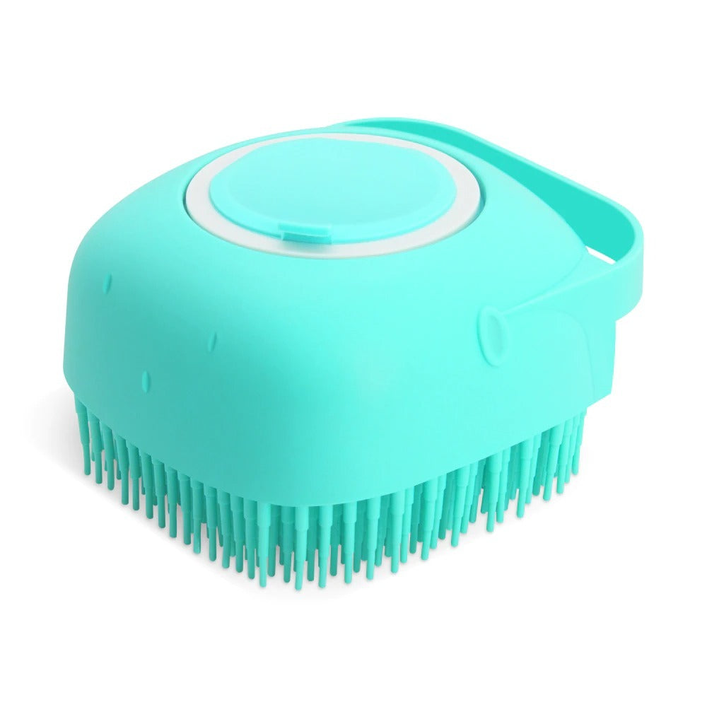 Pet Dog Shampoo Massager Brush – Soft Silicone Bathing Comb for Cats & Dogs, Grooming Scrubber for Short Hair
