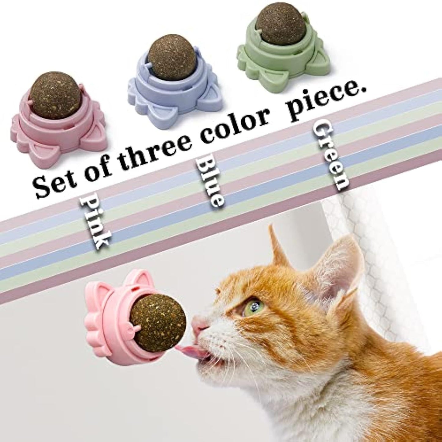 Catnip Balls for Cats – Wall-Mounted Dental Chew & Treat Toy
