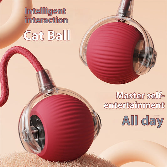 Electric Cat Toy Automatic Rolling Ball | Cat Self-Entertainment Toy UK