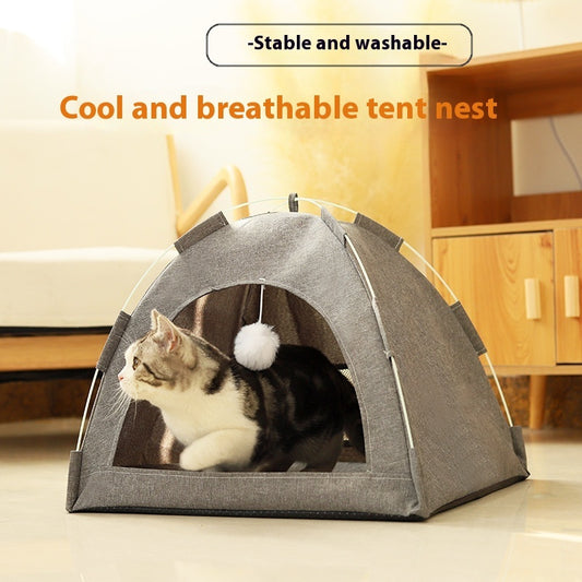 Breathable Pet Tent House | Indoor & Outdoor Cat & Dog Nest