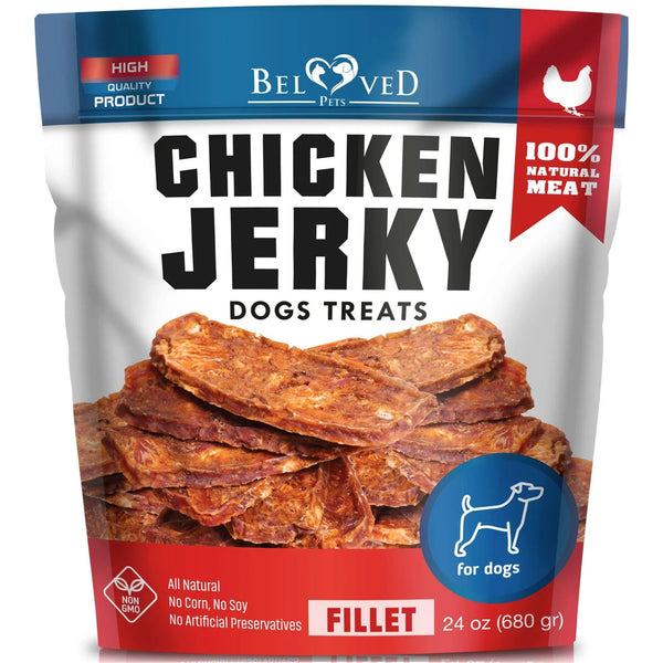 Chicken Jerky Dog Treats – 1.5 lb Grain-Free, Human Grade & High Protein