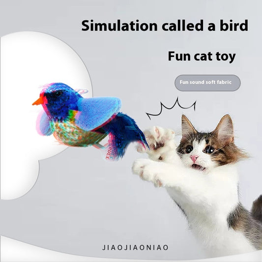 Bird Sound Plush Toy UK | Hanging Pet Simulation Toy | The Petorium