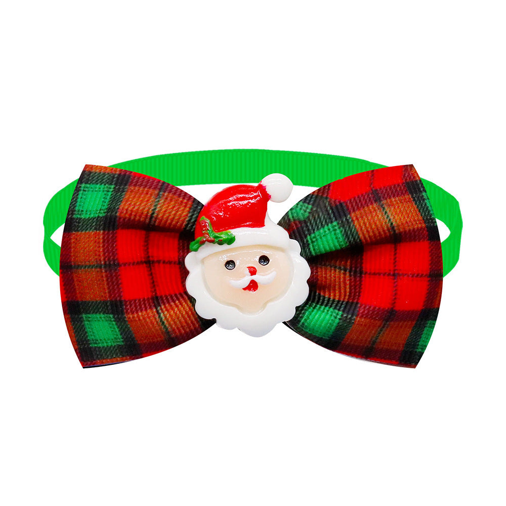 Plaid Pet Collar with Bow Tie | Dog & Cat Accessories