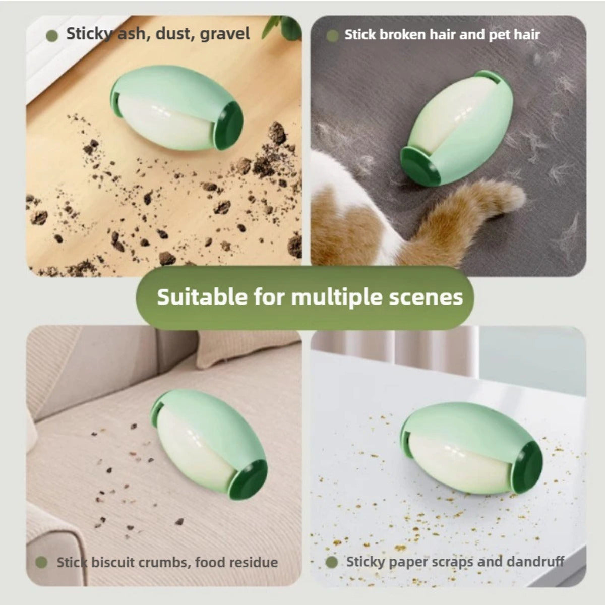 Reusable Lint Rollers For Pet Hair, Washable Sticky Roller