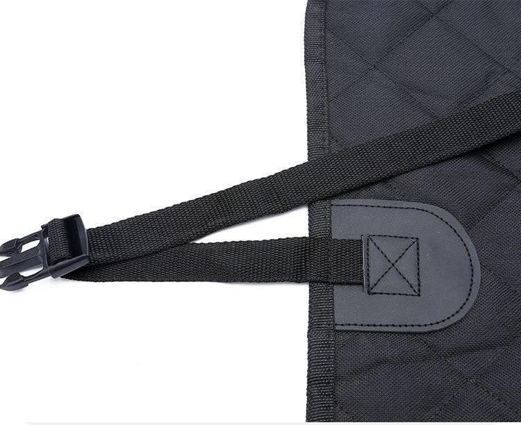 Dog Car Seat Cover with Mesh Window – Waterproof Pet Hammock Protector for Rear Back Seat, Zipper & Storage Pocket for Safe Travel