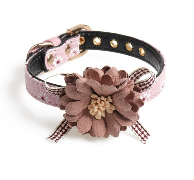 Pet Cat & Dog Collar | Cute Flower Design