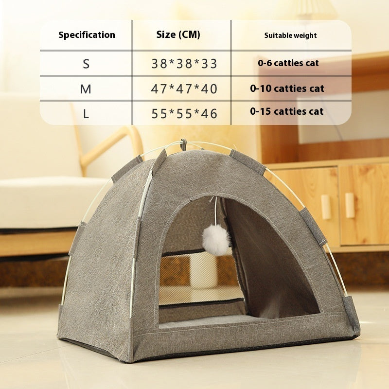 Breathable Pet Tent House | Indoor & Outdoor Cat & Dog Nest