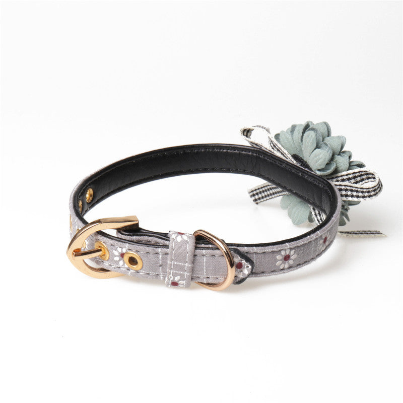 Pet Cat & Dog Collar | Cute Flower Design