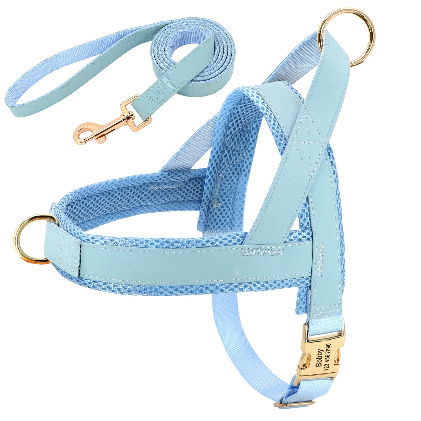 Custom Dog Harness & Leash Combo | Safe & Stylish