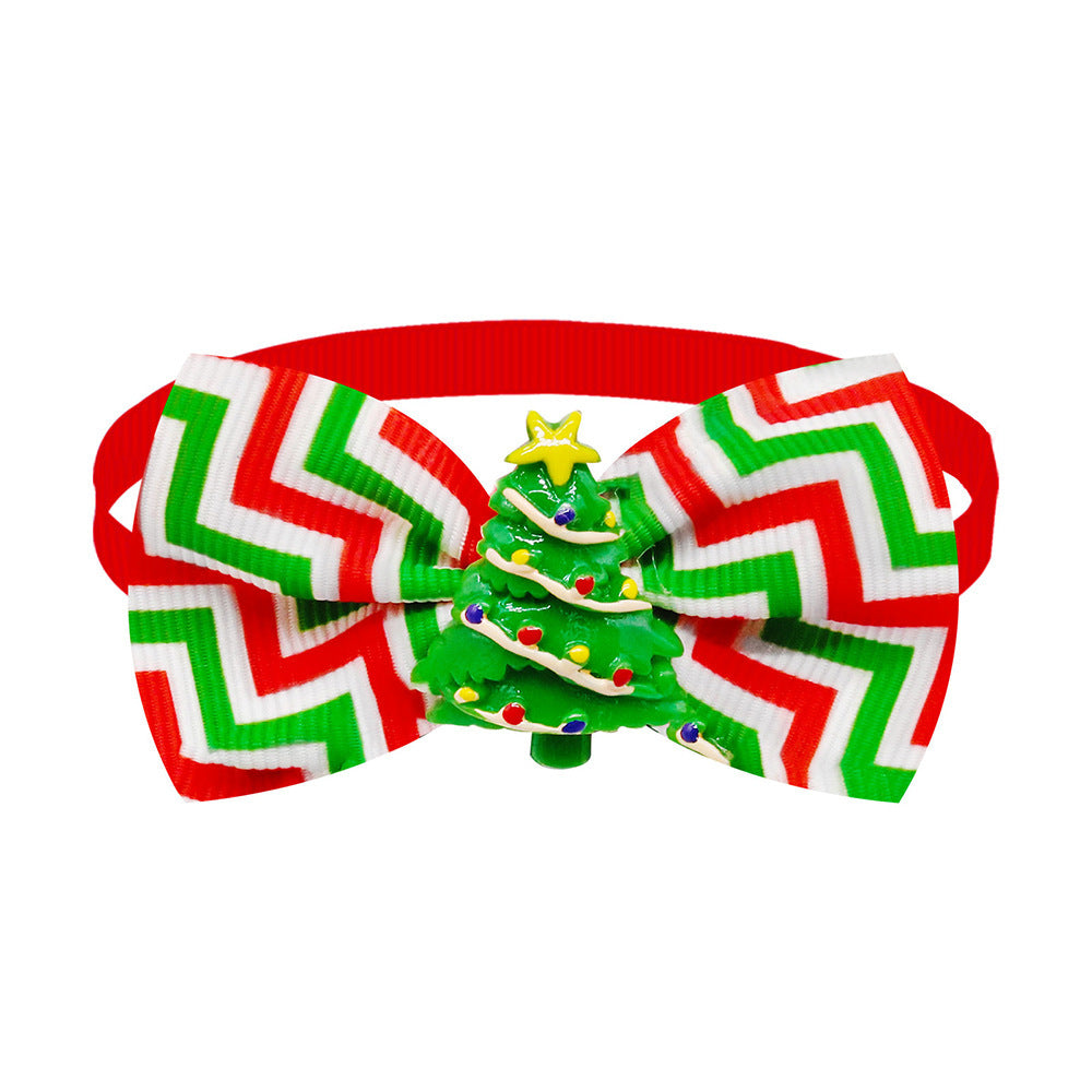 Plaid Pet Collar with Bow Tie | Dog & Cat Accessories