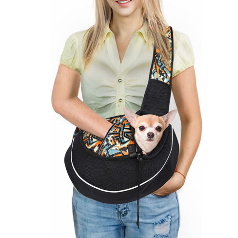 Portable Pet Crossbody Bag | Outdoor Carrying Bag for Dogs & Cats