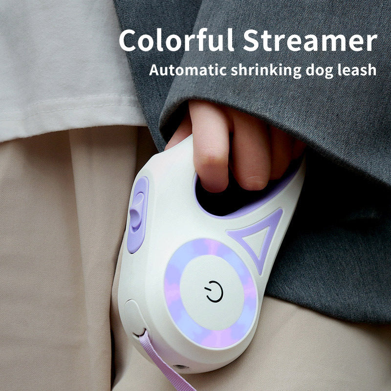 Retractable Dog Leash & Collar UK | Automatic LED Pet Rope | The Petorium