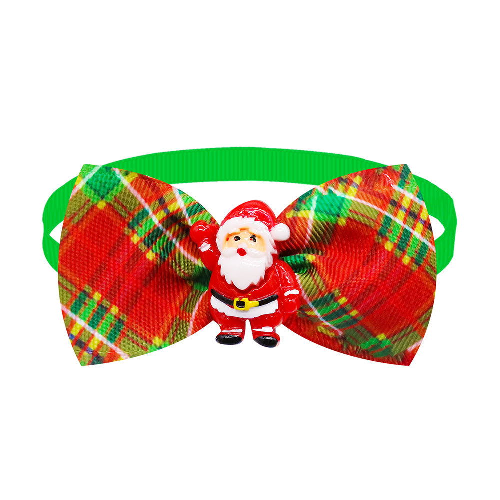 Plaid Pet Collar with Bow Tie | Dog & Cat Accessories