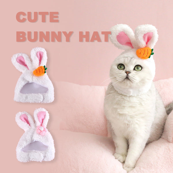 Plush Pet Easter Hat | Cute Bunny Ears for Cats & Dogs