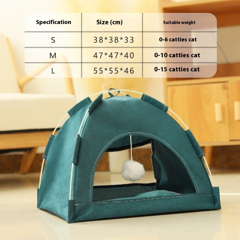 Breathable Pet Tent House | Indoor & Outdoor Cat & Dog Nest