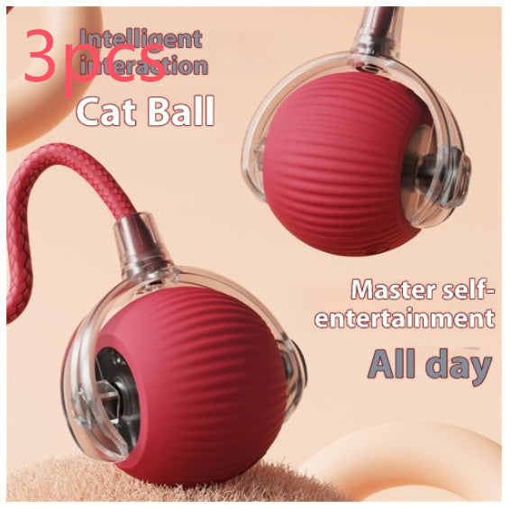 Electric Cat Toy Automatic Rolling Ball | Cat Self-Entertainment Toy UK