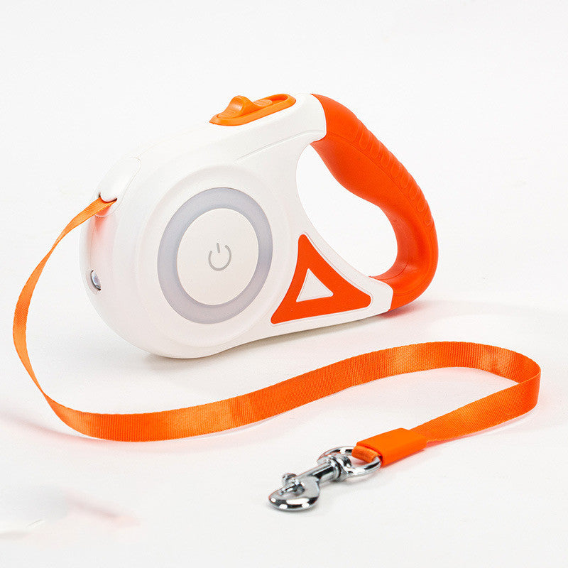 Retractable Dog Leash & Collar UK | Automatic LED Pet Rope | The Petorium