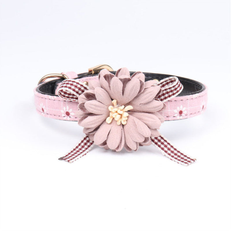 Pet Cat & Dog Collar | Cute Flower Design