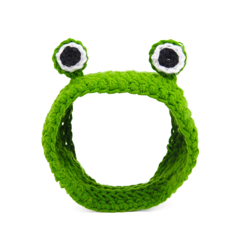 Cartoon Cross-Dressing Dog & Cat Woolen Hat – Funny Pet Headgear