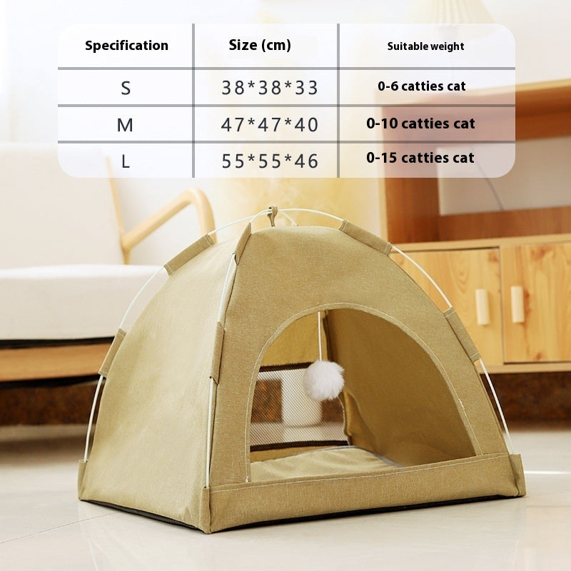 Breathable Pet Tent House | Indoor & Outdoor Cat & Dog Nest