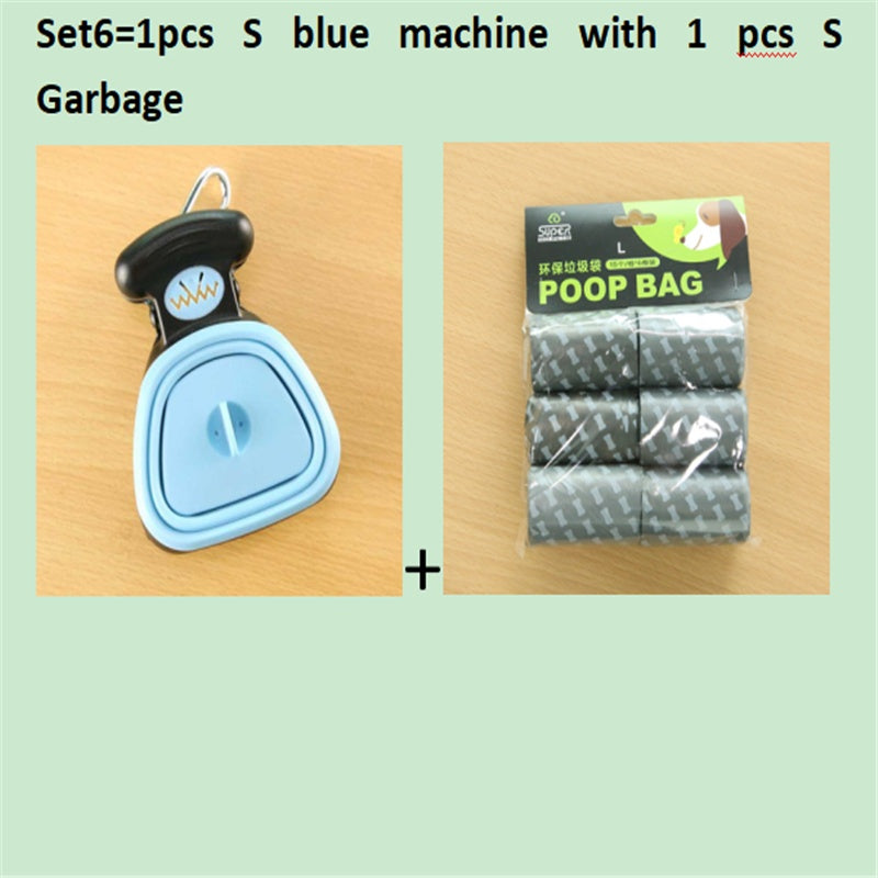 Dog Travel Pooper Scooper with Decomposable Bags | Portable Pet Waste Cleaner UK