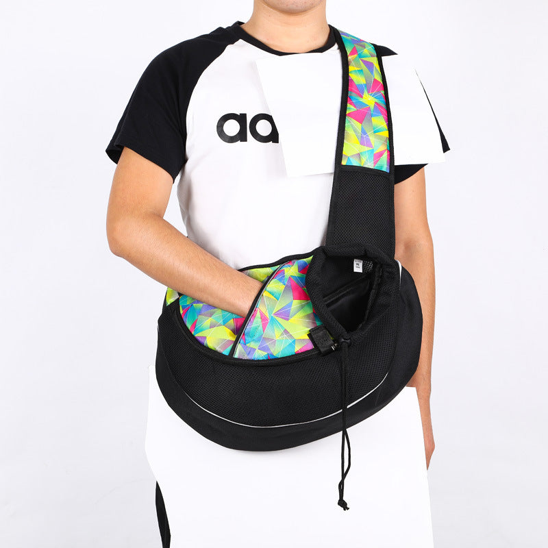 Portable Pet Crossbody Bag | Outdoor Carrying Bag for Dogs & Cats
