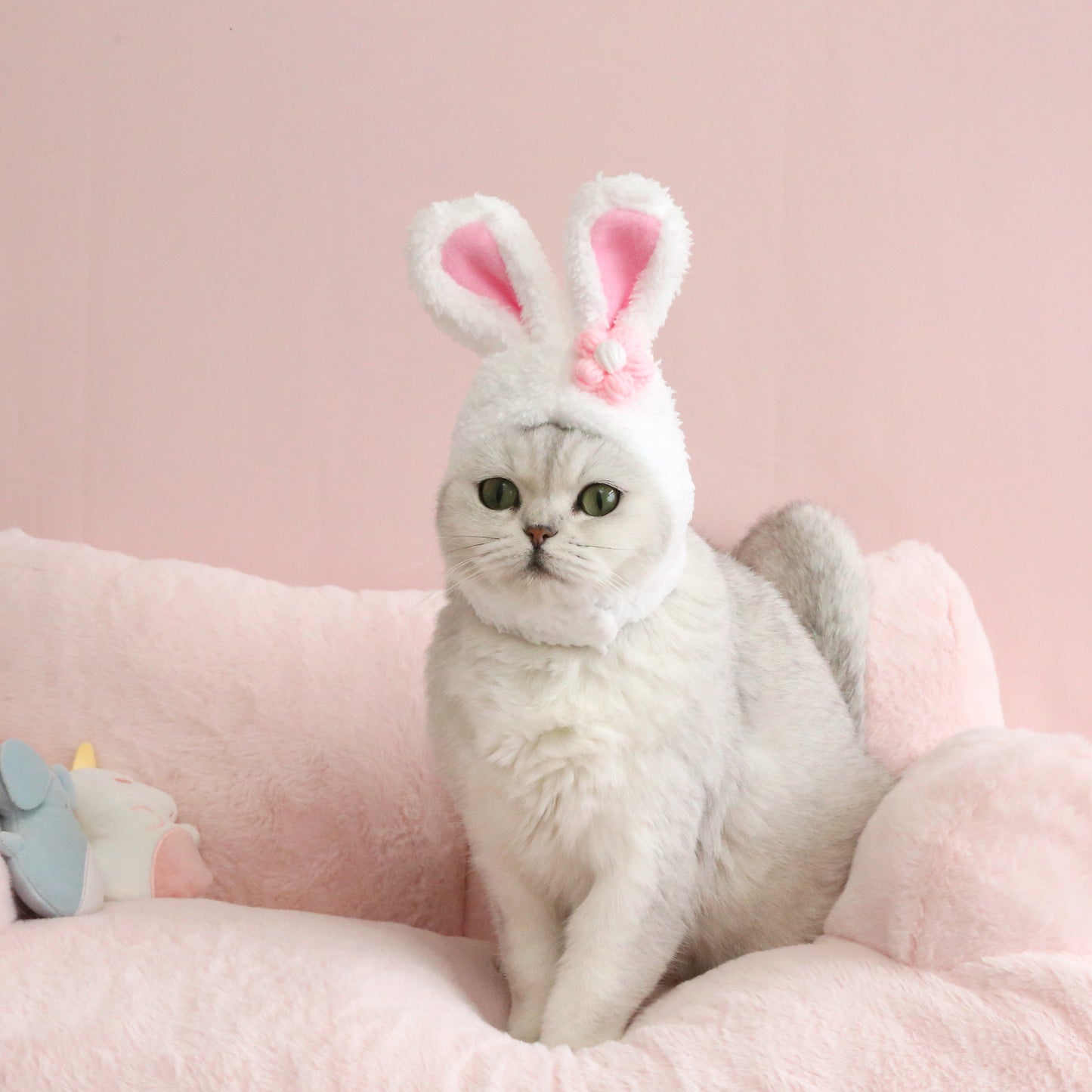 Plush Pet Easter Hat | Cute Bunny Ears for Cats & Dogs
