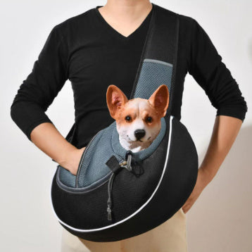 Portable Pet Crossbody Bag | Outdoor Carrying Bag for Dogs & Cats