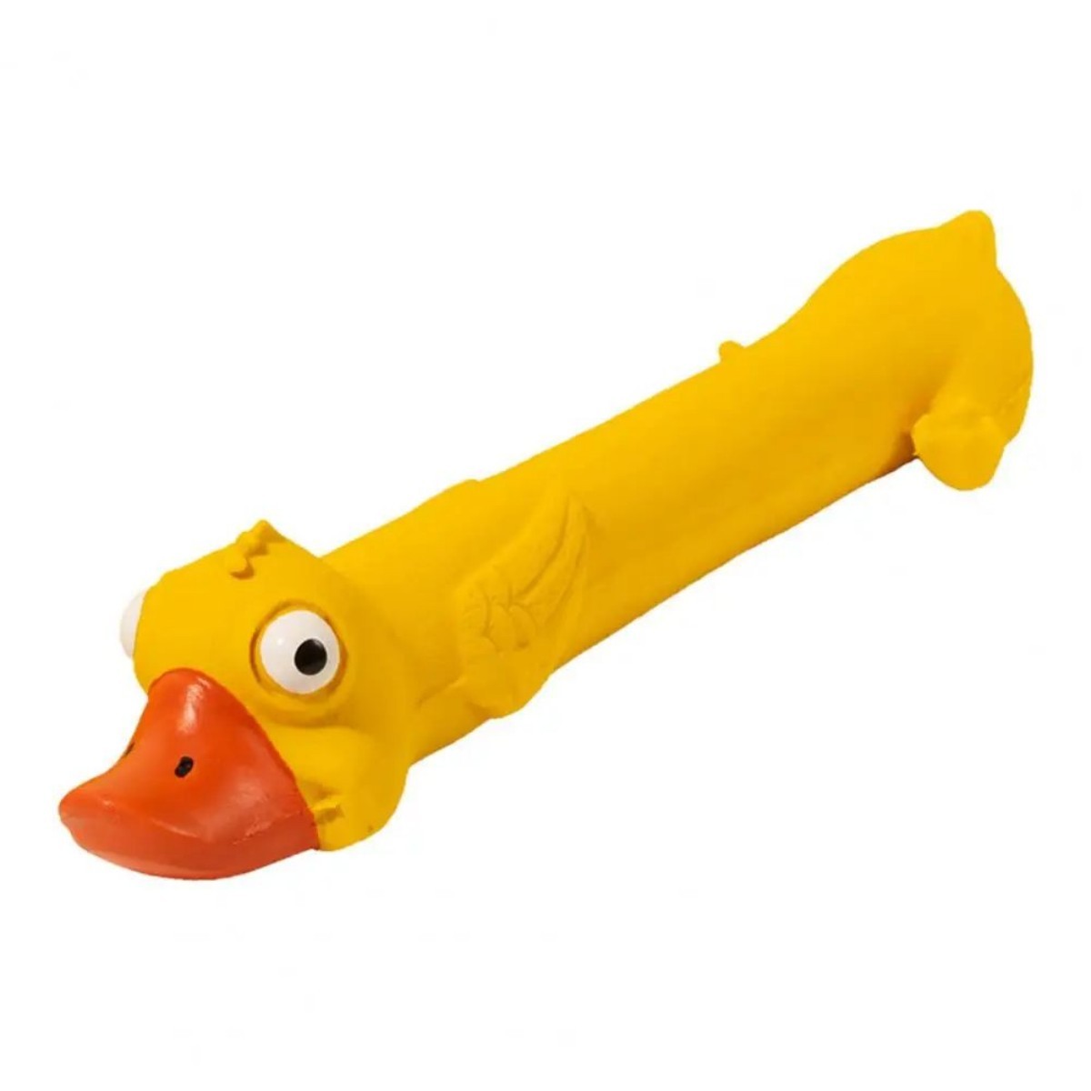 Teeth Grinding Latex Dog Toy | Yellow Duck Squeaky Chew Toy UK