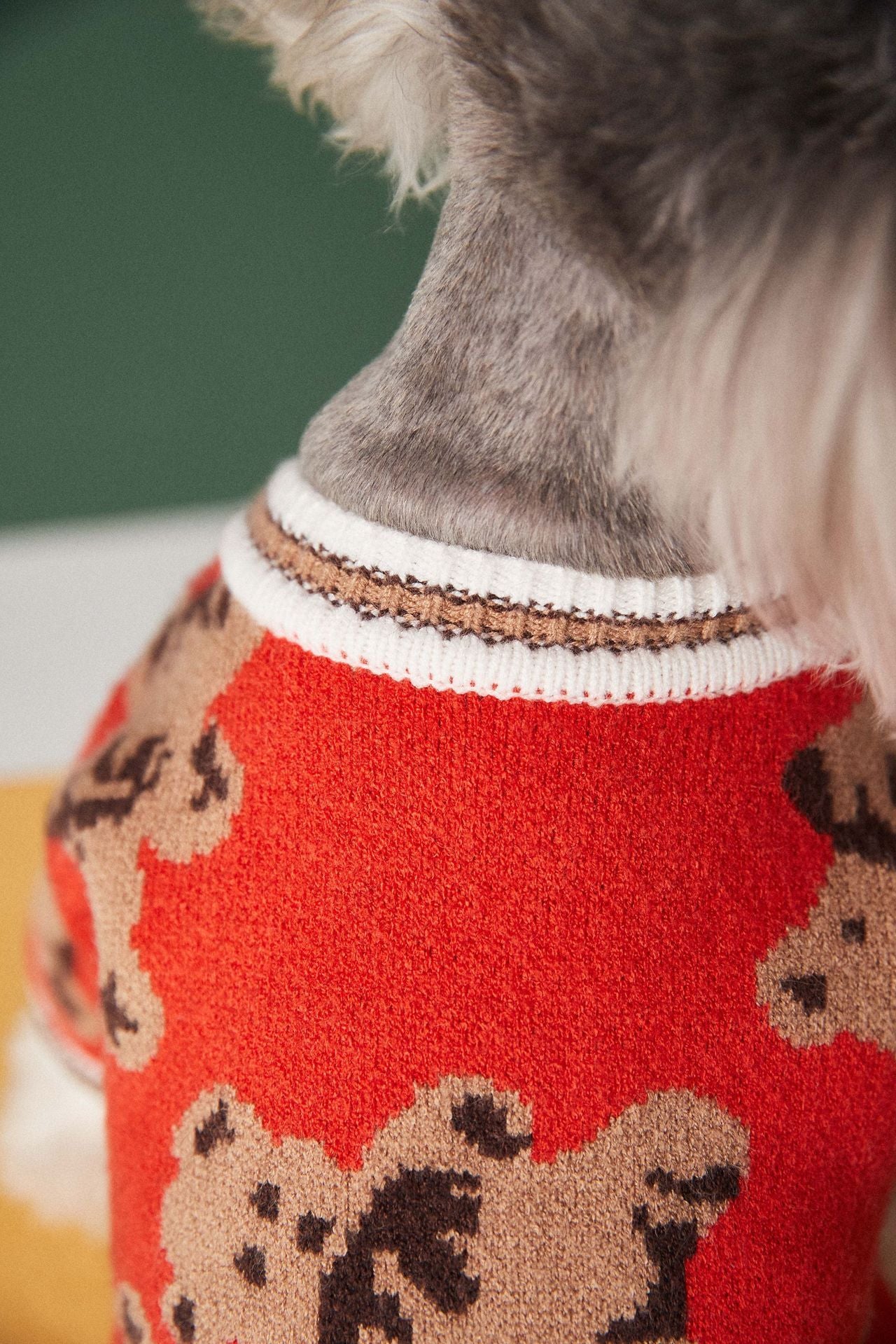 Dog & Cat Sweater | Preppy Striped V-Neck Winter Vest
