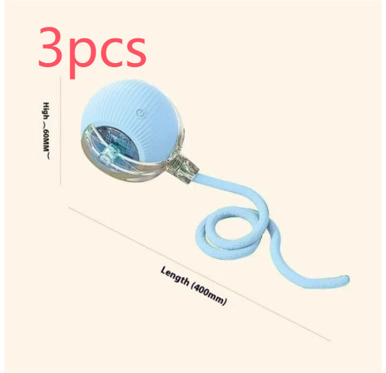 Electric Cat Toy Automatic Rolling Ball | Cat Self-Entertainment Toy UK