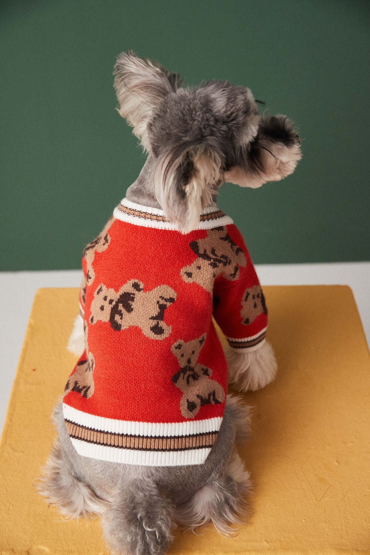 Dog & Cat Sweater | Preppy Striped V-Neck Winter Vest