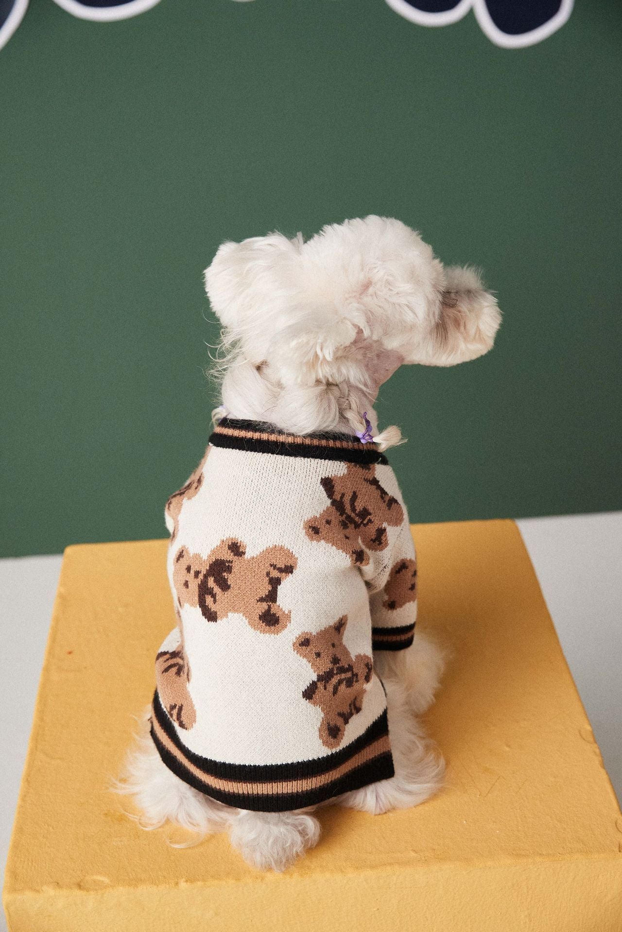 Dog & Cat Sweater | Preppy Striped V-Neck Winter Vest