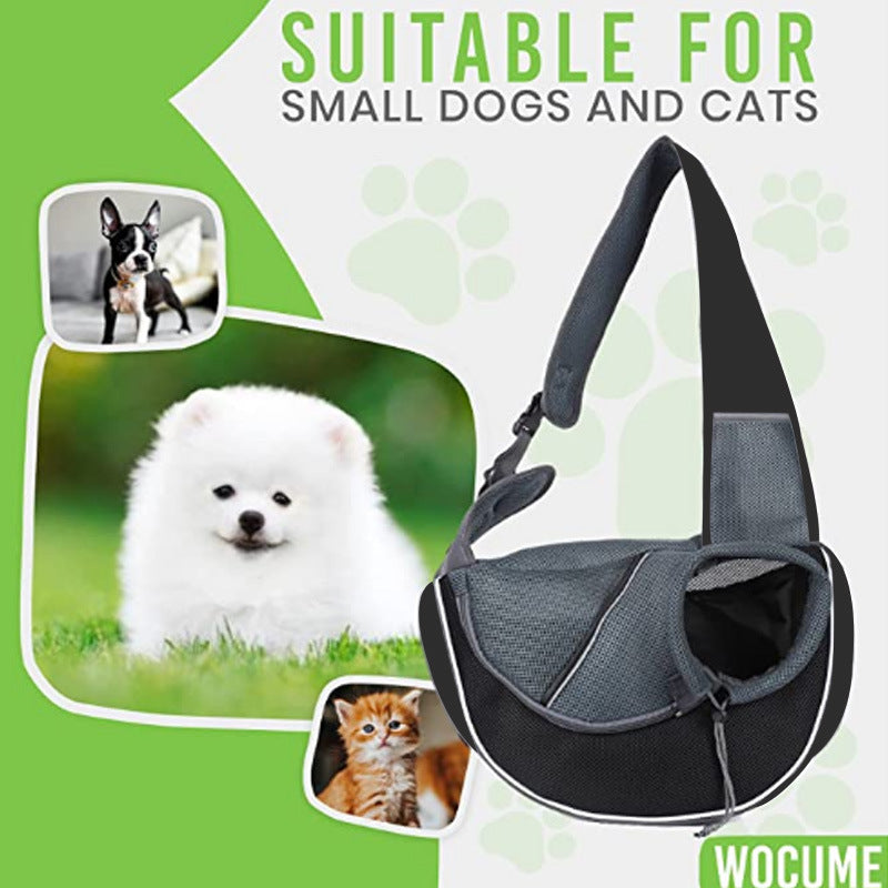 Portable Pet Crossbody Bag | Outdoor Carrying Bag for Dogs & Cats