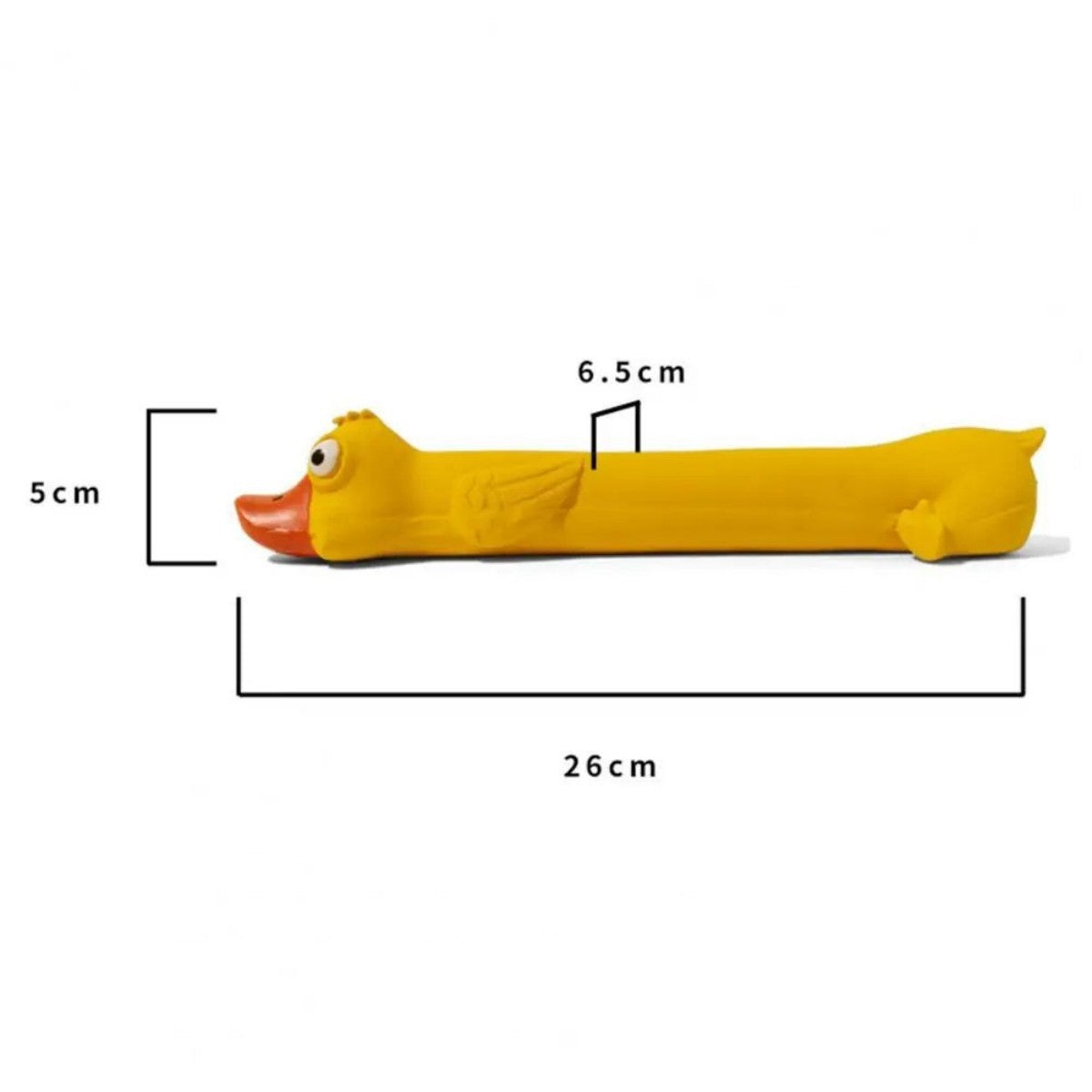 Teeth Grinding Latex Dog Toy | Yellow Duck Squeaky Chew Toy UK