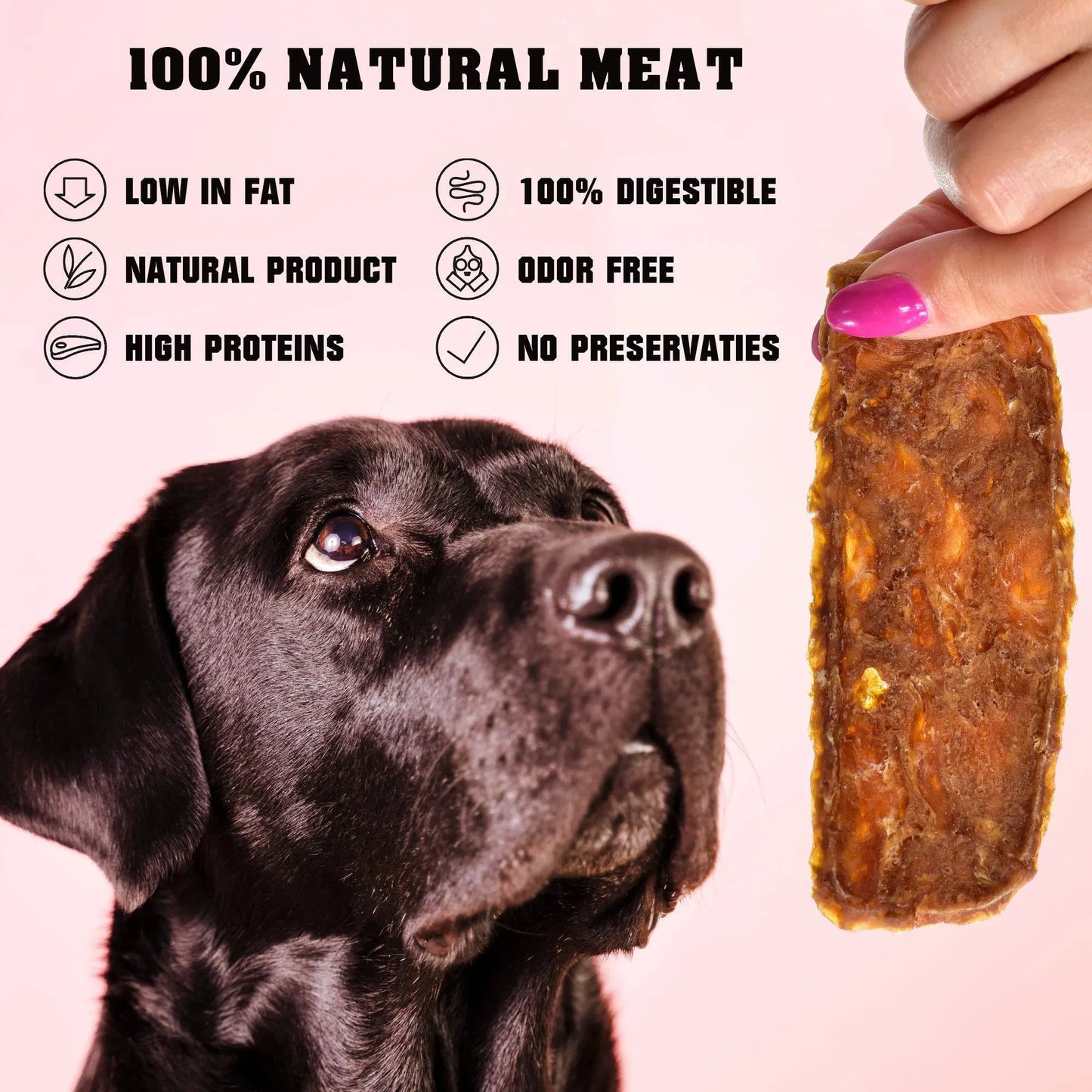 Chicken Jerky Dog Treats – 1.5 lb Grain-Free, Human Grade & High Protein