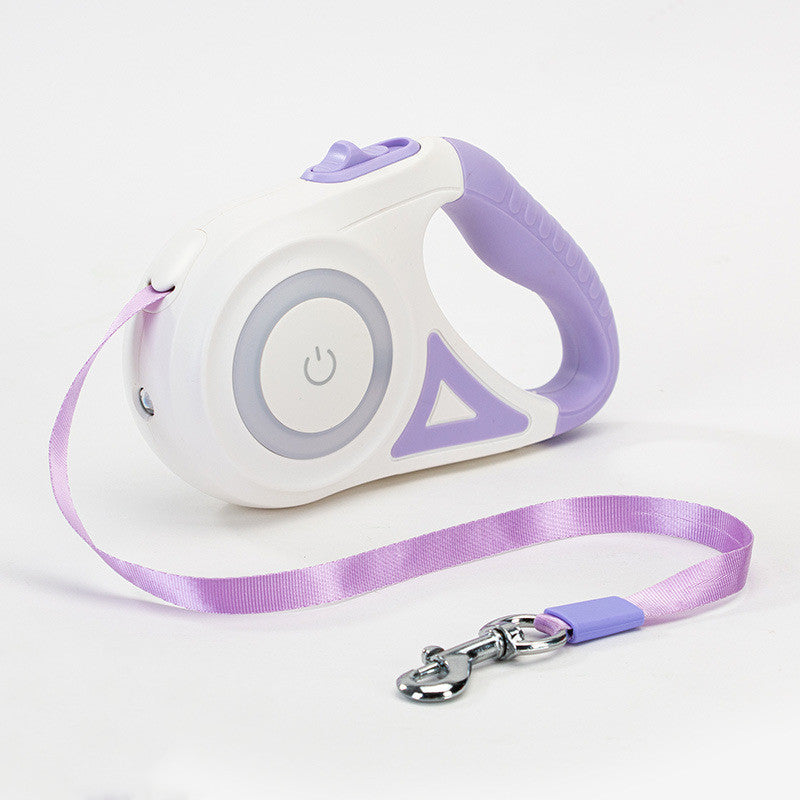 Retractable Dog Leash & Collar UK | Automatic LED Pet Rope | The Petorium