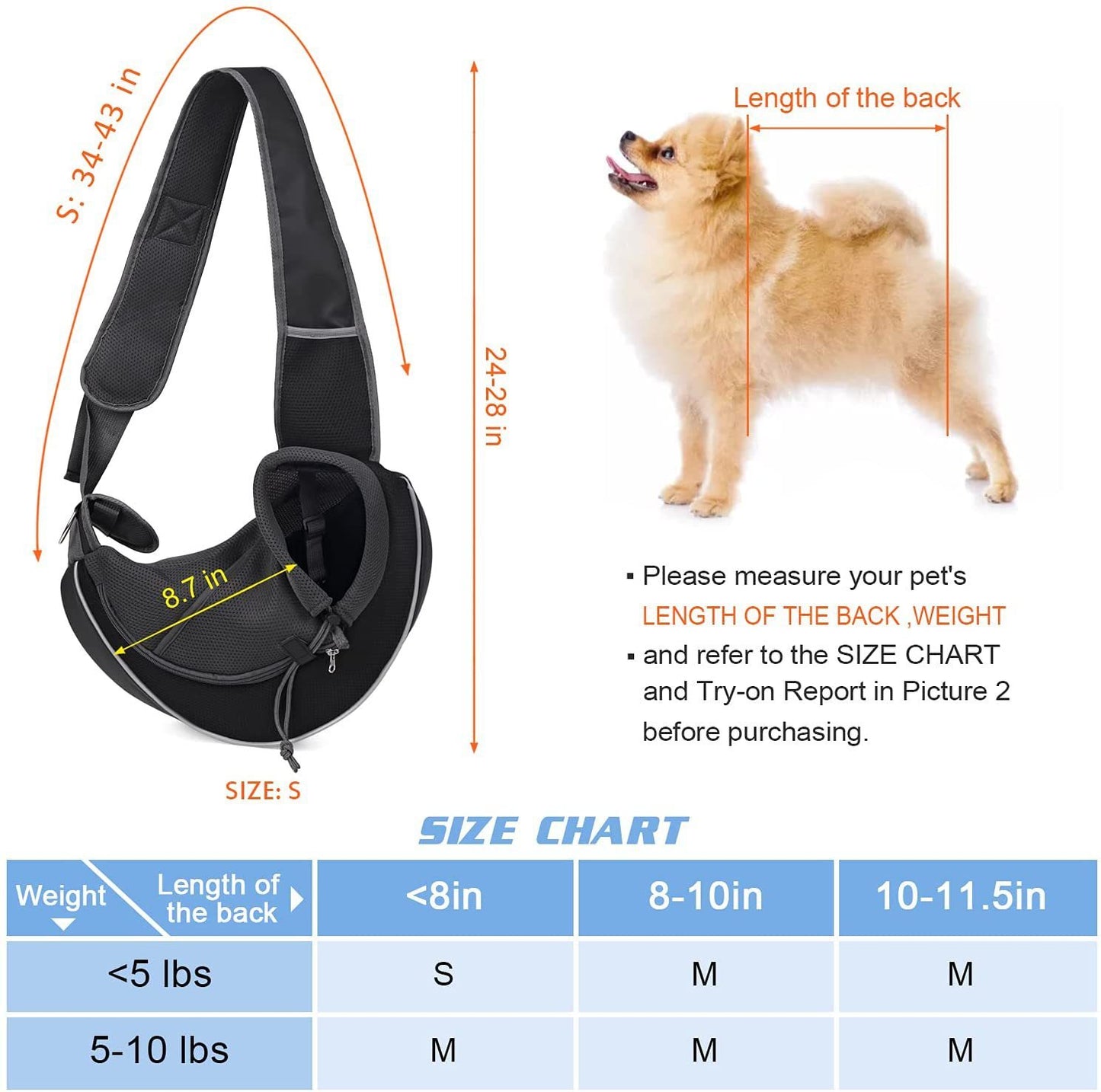 Portable Pet Crossbody Bag | Outdoor Carrying Bag for Dogs & Cats